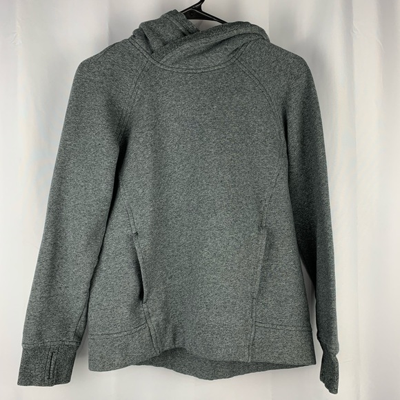 lululemon athletica Tops - Lululemon Pullover Hoodie in Dark Heather Gray Size 4